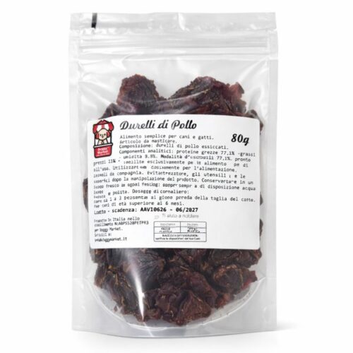 DURELLI DI POLLO ESSICCATI 80 GR
